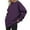 Purple, variant on Women's Solid Color Crewneck Sweatshirt, Soft Long Sleeve Pullover Top for Fall Winter, Casual Comfortable Daily Wear Loungewear, All Season Basic Wardrobe Essential for Women Purple XXL