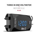 thumbnail image 3 of Volt Meter, DC 6V-30V Digital Motorcycle Voltage Meter Multimeter Tester Digital Multimeter With a Voltage Range of DC 6V-30V for Regular Voltage Checks During Vehicle Maintenance, 3 of 6