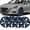 Black Lacquer & Blue Lacquer, variant on 16" Hubcaps for 2019-2025 Nissan Altima,Snap on Design Set of 4 Wheel Rim Covers Compatible with Steel Wheels,ABS+PC Hubcaps,Black Lacquer & Blue Lacquer