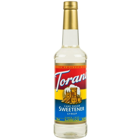 Torani 750 mL Cane Sugar Sweetener Syrup