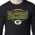 thumbnail image 3 of Men's Starter Black Green Bay Packers Team Track Graphic Long Sleeve T-Shirt, 3 of 3