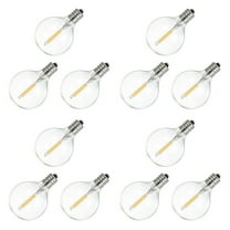 100 Pcs G40 LED Replacement Light Bulbs E12 Screw Base Shatterproof LED ...