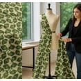 thumbnail image 5 of Soimoi Beige Cotton Voile Fabric Green Paisley Print Fabric by the Yard 42 Inch Wide, 5 of 7