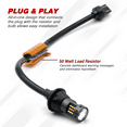 thumbnail image 3 of Error Free 7443 Type-1 Switchback White-Yellow Front Turn signal LED Light Bulbs, 3 of 10