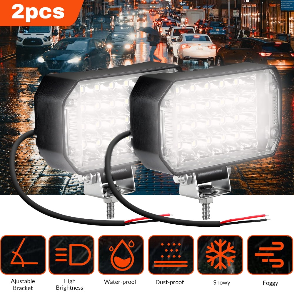 Auxbeam, LED Pods Lights, 3 Inch, 80W, 9600 Lumens - Walmart.com