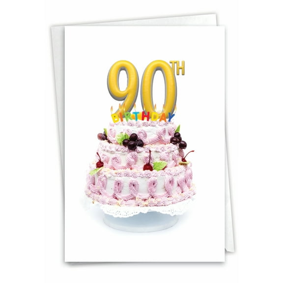 1 Birthday Card with Envelope - Big Day Milestones 90 C7060JMBG