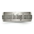 thumbnail image 3 of Chisel Titanium Brushed Serenity Prayer Laser Design 8mm Band, 3 of 8