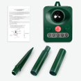 thumbnail image 5 of Repelente de animales por ultrasonidos con energía Solar, resistente al agua, para conducir perros, gatos, pájaros, repelente Solar de animales para exteriores con Flash LED, 5 of 5