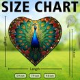 thumbnail image 2 of Peacock Window Hanging Stained Glass Chirstmas, Peacock Suncatchers for Windows Stained Glass, 2 of 7