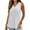 White2, variant on Babysbule Women's Casual V-Neck Sleeveless Top Solid Color Blouse Comfy Stretchy Nylon Spandex Summer Fashion T-Shirt for Home Work