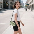 thumbnail image 5 of FORMRS Mini Crossbody Bag for Women Adjustable Rope Shoulder Casual Phone Purse, Green Floral Guitar Pattern, 5 of 7