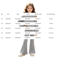 thumbnail image 4 of TIREOW Girls Ribbed Knit Outfits Long Sleeve Hooded Sweatshirt Top and Matching Flare Pants Casual Loungewear 2 Piece Set, 4 of 7
