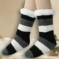 thumbnail image 2 of GILIGEGE Slipper Socks for Women with Gripper Non Slip Thick Fuzzy Socks Warm Cozy Christmas Gift Women'S Winter Slipper Socks Sherpa Fleece Lined Cute Print Non-Slip Grippered Cozy Soft Warm Socks, 2 of 6