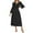 Black, variant on Fashion 2023 Lindreshi Fall Dresses for Women 2023 Homecoming Dresses Women's Fashion Vintage V Neck Long Sleeve Solid Dresses