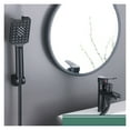 thumbnail image 2 of Matte Black Basin Faucet Single Handle Hot Cold Mixer With 3 Function Hand Showe Bathroom Washbasin Dual-Purpose Bath Faucet, 2 of 7