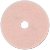 3M 25858 Eraser Burnish Floor Pad 3600, 20", Pink, 5 Pads/Carton
