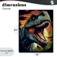 thumbnail image 4 of Stupell Industries Contemporary Dino Roar at Sunset Canvas Art, 16 x 20, by Creative Studio, 4 of 8