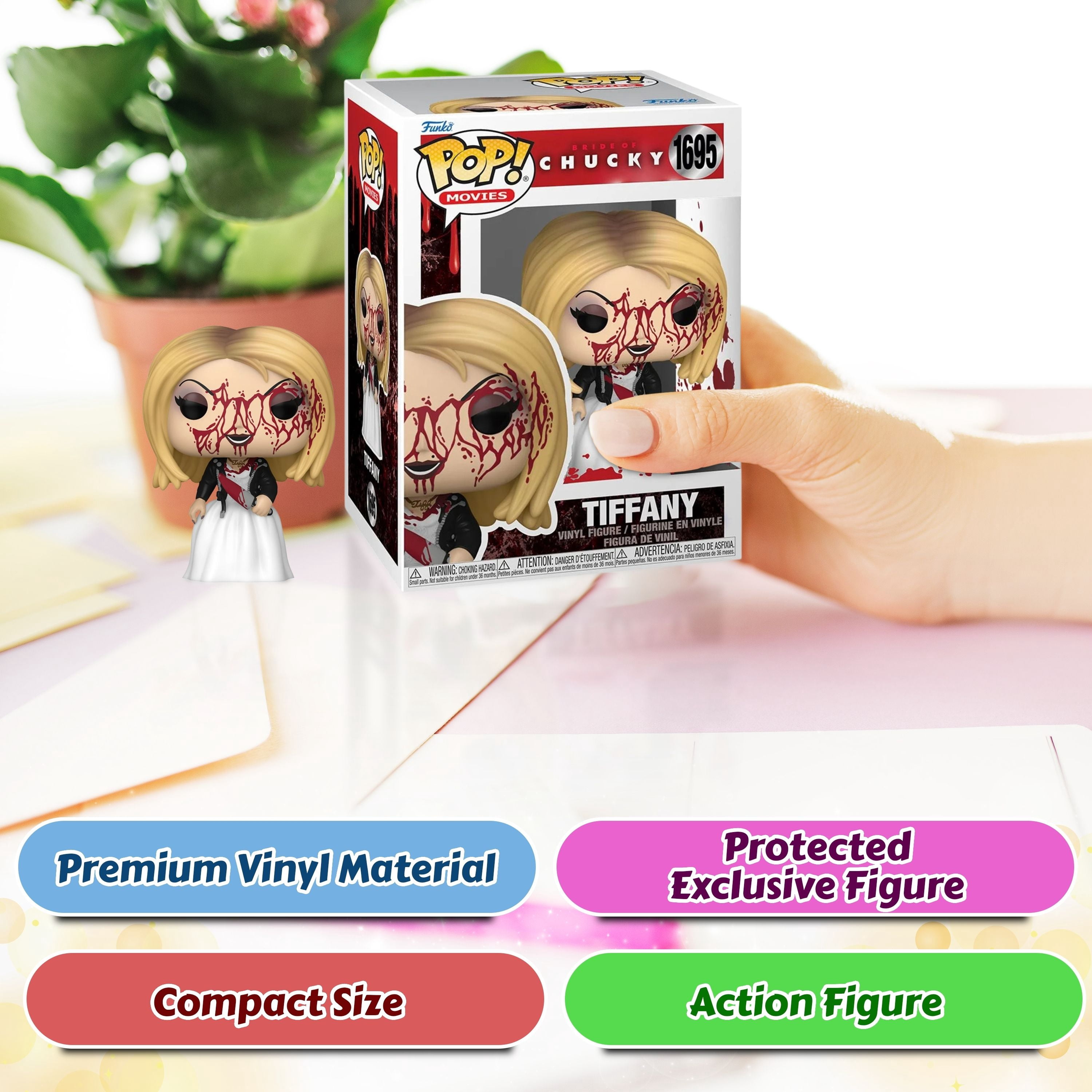 Tiffany Bloody Funko Pop Movies Bride of Chucky Collectible EE Exclusive Vinyl Figure #1694 with Box