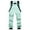 Mint Green, variant on Women's Skiing Bibs Snow Pants, Winter Waterproof Insulated Snowboard Pants with Suspenders