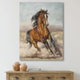 thumbnail image 2 of Designart ' A Brown Horse In The Race ' Farmhouse Canvas Wall Art Print, 2 of 4