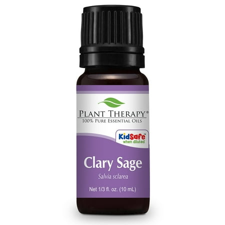 Plant Therapy Clary Sage Essential Oil 10 mL (1/3 fl. oz.) 100% Pure, Undiluted, Therapeutic Grade Plant Therapy Clary Sage Essential Oil 10 mL (1/3 fl. oz.) 100% Pure, Undiluted, Therapeutic Grade