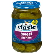 Vlasic Sweet Gherkins Pickles, Mini Sweet Pickles, 16 fl oz Jar