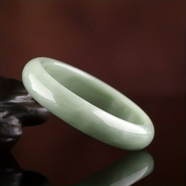 1pc Light Green Dark Green Jade Bracelet Gift Wedding Banquet Elegant Wear For Men And Women's Bracelets