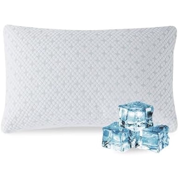 Shredded Memory Foam Pillows – Cooling, Adjustable, Hot Sleepers – Bedding