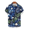 thumbnail image 4 of CHUMUD Men's Hawaiian Shirt S-5XL Short Sleeve Summer Beach Tropical Button Down Collared Shirt Vacation (Avail for Big & Tall), 4 of 6