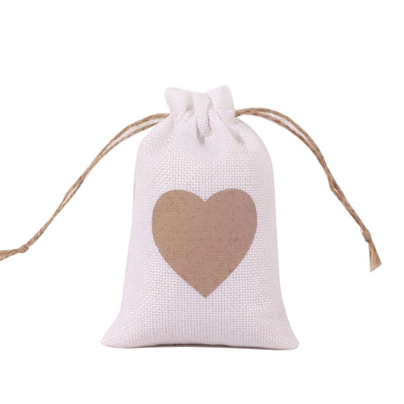 Meitianfacai 4x6 Inch Heart Gift Bags with Drawstring for Valentines Day Candy Party Favor Gift Bag