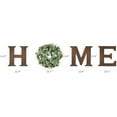 thumbnail image 3 of Farmhouse Wall Home Sign with Artificial Eucalyptus for O Rustic Wooden Hanging Letters Decorative Wall Art Decor for Living Room Kitchen Entryway Housewarming Gift, Large, Brown, 3 of 4