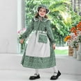 thumbnail image 6 of CAIVO Prairie Girls Outfits European Manor Dress With Apron Toddler Kids Historical Cozy Child Solid Color Clothing, 6 of 7