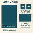 thumbnail image 3 of Juego de Sabanas Tacto Algodón Kyuden Home Petroleo Matrimonial, 3 of 5