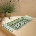 thumbnail image 3 of FONWILYO Plateau de Baignoire Ajustable Vert pour Tenir Livres Tablettes et Rangement de Bain, 3 of 8