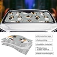 thumbnail image 5 of Bingfone Funny Beagle Active Dog Car Windshield Sun Shade Protector Keep Your Vehicle Cool Sun Shield Visor Cover Foldable For Car Truck Suv-Small, 5 of 9
