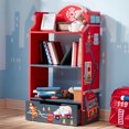 thumbnail image 3 of Teamson Kids Fire Fighters Kids Wooden Bookcase w/ Storage Children Book Shelf, 3 of 7