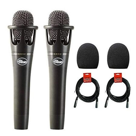 Blue Microphones enCORE 300 Vocal Condenser Microphone 2-Pack with (2) 1-5/9