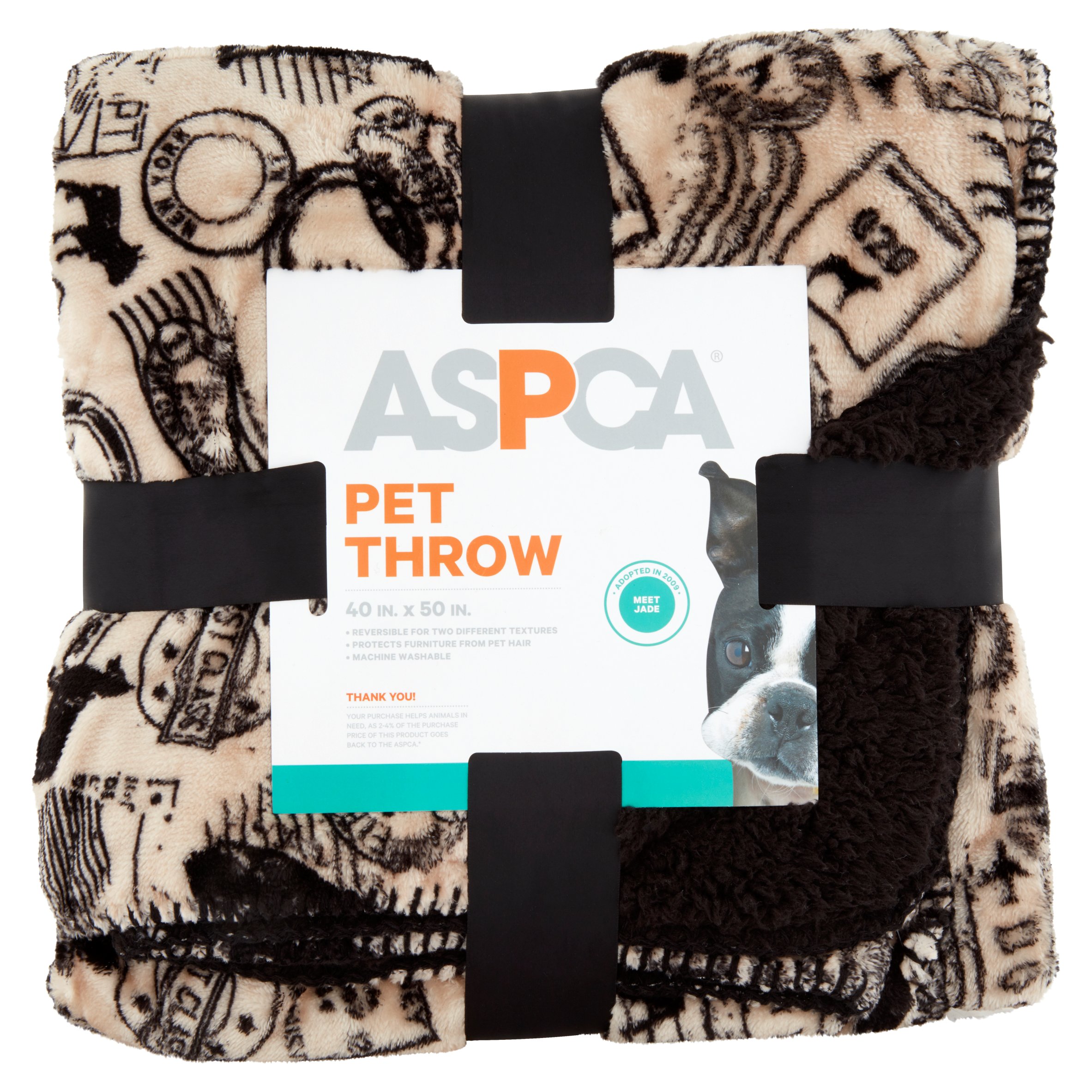 ASPCA Tan Pet Throw