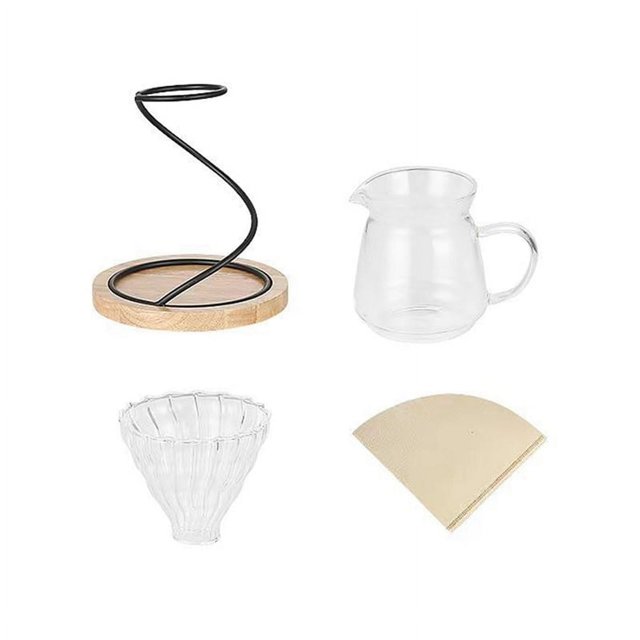 Coffee Hand Pouring Stand Glass Hand Pouring Coffee Pot Set Coffee Filter Cup Sharing Pot Brewing Pot Coffee Utensils