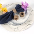 thumbnail image 6 of 6 Pcs Twine Napkin Rings Decor Napkin Holder Rope Napkin Ring Vacation Wedding R Party Napkin Clasp, 6 of 6