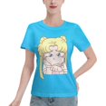 thumbnail image 1 of T-Shirt Basique à Manches Courtes pour Femmes Sailor Moon Q Edition Tsukiha, 1 of 6