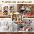 thumbnail image 4 of Riousery 2-Tier Clear Under Sink Organizer, 2-Pack Pull-Out Cabinet Storage, Stackable Design for Kitchen and Bathroom, 4 of 8