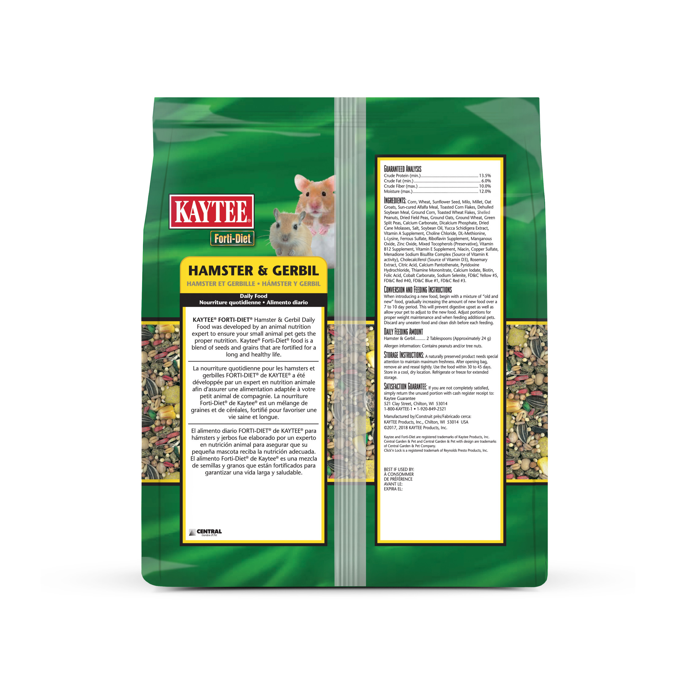 Kaytee Forti-Diet Hamster & Gerbil Food, 5 Pounds photo 5