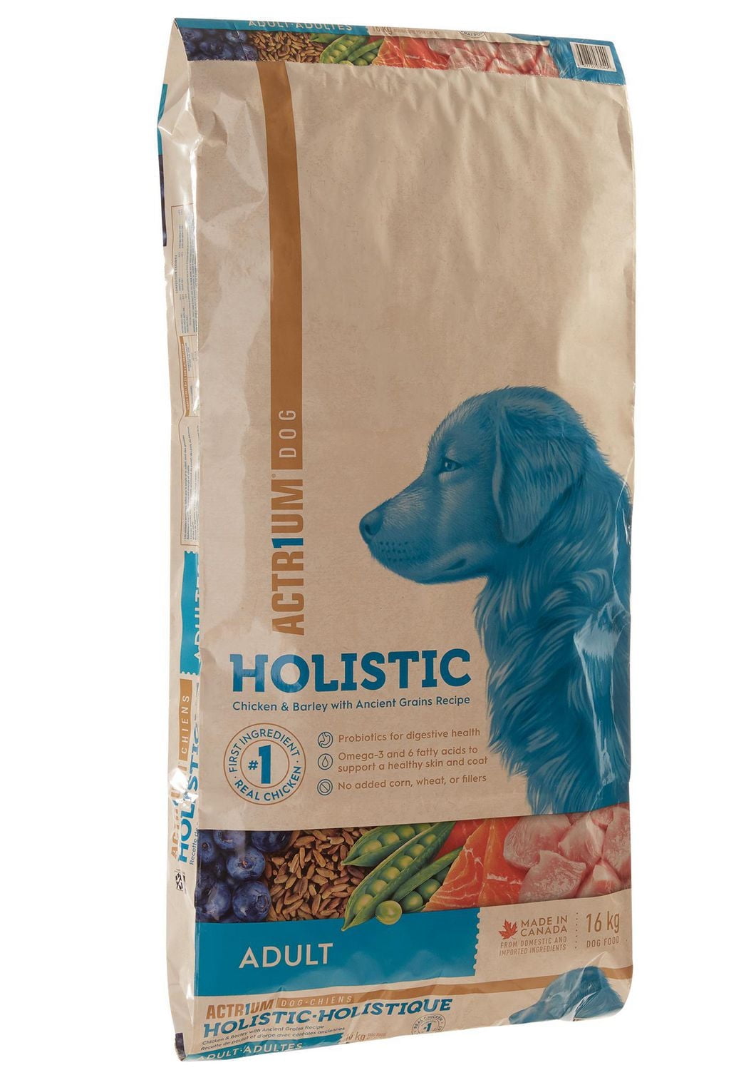 Actr1um Holistic Adult Dog Food Chicken & Barley with Ancient Grains Recipe, Actr1um Adult Dog 16kg