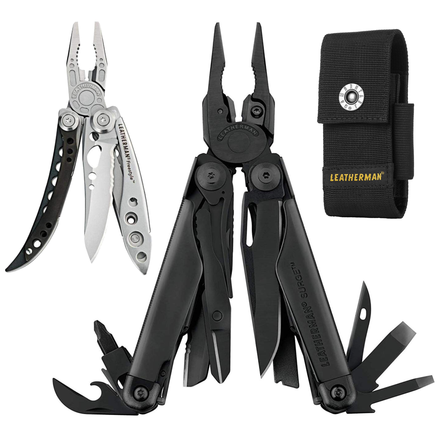 Leatherman Surge MultiTool, w Nylon Sheath + Leatherman Freestyle