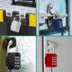thumbnail image 4 of Combination Locker Padlock, 4 Digit Coded Padlock, Gym Lock, School Locker Lock, Weatherproof Combination Lock Outdoor (Black), 4 of 5