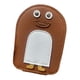 thumbnail image 3 of Cartera para tarjetas de crédito de PU, portátil, con cierre de cremallera y diseño de pingüino Marrón, 3 of 9