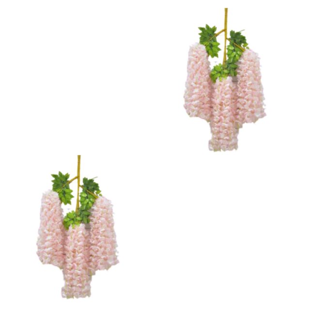 Bewildely Espacio de 12 piezas con flores artificiales realistas - Apariencia realista de bajo mantenimiento Elegante rosa claro Rosa claro 2piezas