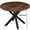 Black+Natural, variant on PORKISS Round Dining Table for 4, 42 inch Kitchen Table with Steel Legs, Dinner Table for Home Dining Room Kitchen, Black