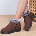 thumbnail image 2 of Mepaouo Womens Winter Snow Boots Embroidery Warm Walking Plush Dress Ankle Booties for Seniors, 2 of 6